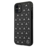 Mercedes MEHCN61ESPBK iPhone 11 6,1"/ Xr black hardcase Silver Stars Pattern - imagine 2