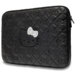 Hello Kitty Sleeve HKCSZPEKHBPK 14" black Zip PU Quilted Bows - imagine 2