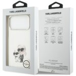 Karl Lagerfeld IML Aquarelle Karl & Choupette & Logo MagSafe Case for iPhone 17 Pro Max White - imagine 8