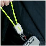 Universal wrist lanyard 2-in-1 cable Skinarma Dyno Ve USB-C/USB-C red - imagine 2