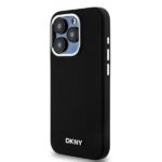 DKNY DKHMP15LSMCHLK iPhone 15 Pro 6.1" black hardcase Liquid Silicone Small Metal Logo MagSafe - imagine 2