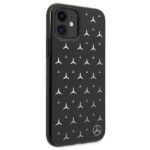 Mercedes MEHCN61ESPBK iPhone 11 6,1"/ Xr black hardcase Silver Stars Pattern - imagine 5