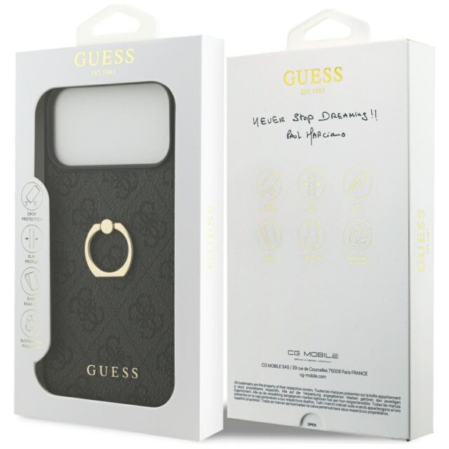 Case Guess 4G Ring Stand for iPhone 17 Pro Max black - imagine 8