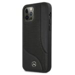 Mercedes MEHCP12MCDOBK iPhone 12/12 Pro 6,1" black hardcase Leather Perforated Area - imagine 2