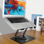 AWEI X46 Rotating Laptop Desk Holder Black - imagine 2