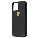 Ferrari FERCAHCP12SBK iPhone 12 mini 5,4" black hardcase On Track Real Carbon - imagine 5