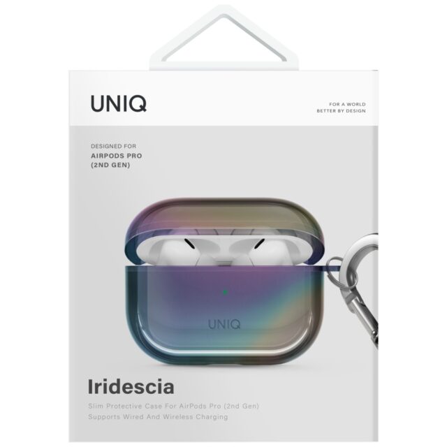 Case UNIQ Iridescia for AirPods Pro 2 Hang Case midnight quartz - imagine 4