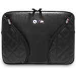Bag BMW Carbon Pockets & Metal Logo Sleeve 14" black