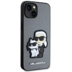Karl Lagerfeld KLHCP14SSANKCPG iPhone 14/ 15 / 13 6.1" hardcase silver Saffiano Karl & Choup - imagine 4