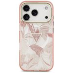 Guess Jungle Tonal Triangle MagSafe Case for iPhone 17 Pro Pink - imagine 3