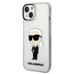 Karl Lagerfeld KLHCP14SHNIKTCT iPhone 14/ 15 / 13 6,1" transparent hardcase Ikonik Karl Lagerfeld - imagine 2