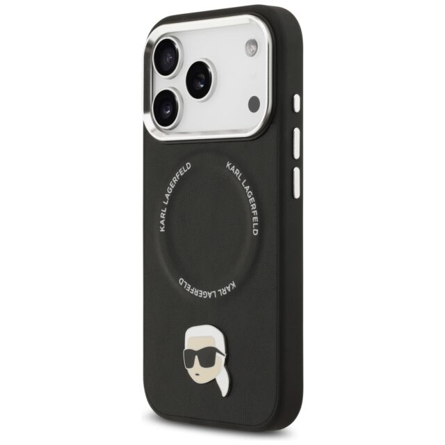 Karl Lagerfeld Karl Pin MagSafe Case for iPhone 17 Pro Max Black - imagine 2
