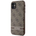 Guess GUHCN61P4SNW iPhone 11 / Xr brown hardcase 4G Stripe - imagine 2