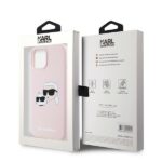 Karl Lagerfeld KLHMP15SSKCHPPLP iPhone 15 / 14 / 13 6.1" pink hardcase Silicone Karl & Choupet - imagine 8