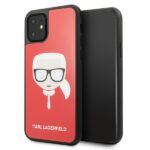 Karl Lagerfeld KLHCN61DLHRE iPhone 11 6,1" / Xr red Iconic Glitter Karl`s Head