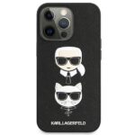 Karl Lagerfeld KLHCP13XSAKICKCBK iPhone 13 Pro Max 6,7" black hardcase Saffiano Karl & Choupet - imagine 3
