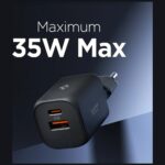 Ładowarka sieciowa Spigen Essential       EE352EU 35W USB-C/USB-A czarny - imagine 4