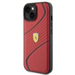 Ferrari FEHCP15SPTWR iPhone 15 / 14 / 13 6.1" red hardcase Twist Metal Logo - imagine 2