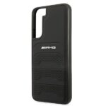 AMG AMHCS22MGSEBK S22+ S906 black hardcase Leather Debossed Lines - imagine 6