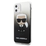Karl Lagerfeld KLHCN61TRDFKBK iPhone 11 6,1" / Xr black Gradient Ikonik Karl - imagine 2