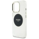 Case Guess IML Metal Colored Circle Classic Logo MagSafe for iPhone 16 Pro Max black - imagine 6