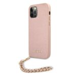 Guess GUHCP12LSASGPI iPhone 12 Pro Max 6,7" pink hardcase Saffiano Chain - imagine 2