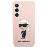 Karl Lagerfeld KLHCS23MSNIKBCP S23+ S916 hardcase pink Silicone Ikonik - imagine 3