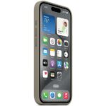 Etui Apple MT1E3ZM/A iPhone 15 Pro 6.1" MagSafe popielaty brąz/clay Silicone Case - imagine 3