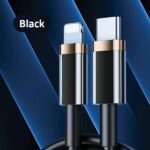 USAMS U63 USB-C to Lightning 1.2m 20W PD Fast Charge black SJ484USB01 (US-SJ484) - imagine 2