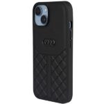 Audi Genuine Leather iPhone 14 / 15 / 13 6.1" black hardcase AU-TPUPCIP14-Q8/D1-BK - imagine 3