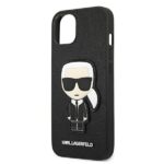 Karl Lagerfeld KLHCP13SOKPK iPhone 13 mini 5,4" black hardcase Saffiano Ikonik Karl`s Patch - imagine 6