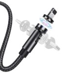 USAMS U59 Magnetic Lightning Cable 2.1A Fast Charge 1m Braided black SJ472USB01 (US-SJ472)