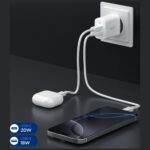 Ładowarka sieciowa Spigen Essential       EE202EU 20W USB-C/USB-A biały - imagine 5