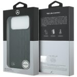 Mercedes Leather Laurel Leaves MagSafe Case for iPhone 17 Pro Max Black - imagine 8