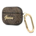 Guess GUAP4GSMW AirPods Pro cover brown 4G Script Metal Collection - imagine 3
