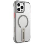 Case Skinarma Helix for iPhone 16 Pro Magnetic Charging 360 Rotating Stand titanium - imagine 5