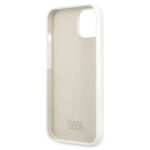 Karl Lagerfeld KLHCP13MSLKLWH iPhone 13 / 14 / 15 6,1" Silicone Stack Logo white - imagine 7