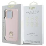 Guess GUHCP16XM4DGPP iPhone 16 Pro Max 6.9" pink hardcase Silicone Logo Strass 4G - imagine 8