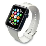 Karl Lagerfeld Pasek KLAWMSLCW Apple Watch 38/40/41mm white strap Silicone Choupette Heads - imagine 3
