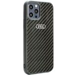 Audi Carbon Fiber iPhone 12 / 12 Pro 6.1" black hardcase AU-TPUPCIP12P-R8/D2-BK - imagine 2