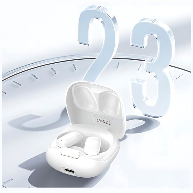 USAMS Bluetooth 5.3 TWSID Series Wireless Headphones White BHUID02 (ID25) - imagine 7