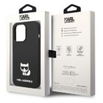 Karl Lagerfeld KLHCP14XSLCTBK iPhone 14 Pro Max 6,7" hardcase black Silicone Choupette Body - imagine 8