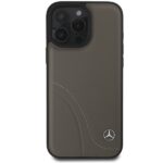 Mercedes MEHCP16X23RBCSB iPhone 16 Pro Max 6.9" brown hardcase MB Curved Stitches Leather - imagine 3