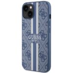 Guess GUHMP14SP4RPSB iPhone 14 / 15 / 13 6.1" blue hardcase 4G Printed Stripes MagSafe - imagine 2