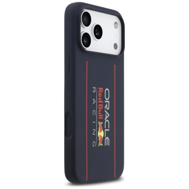 Red Bull Silicone Oversize Vertical Logo MagSafe Case for iPhone 17 Pro Max Navy Blue - imagine 4