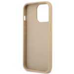 Guess GUHCP13LPSATLE iPhone 13 Pro / 13 6,1" beige hardcase SaffianoTriangle Logo - imagine 7