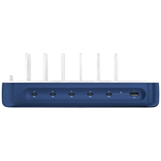 Charging station 4smarts Team 100W with cable set navy blue - imagine 3