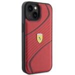 Ferrari FEHCP15SPTWR iPhone 15 / 14 / 13 6.1" red hardcase Twist Metal Logo - imagine 4