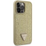 Guess GUHCP14XHDGTPD iPhone 14 Pro Max 6.7" gold hardcase Rhinestone Triangle - imagine 4