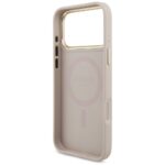 Guess 4G Triangle Logo & Big Strap Metal Buttons MagSafe Case for iPhone 17 Pro Max Pink - imagine 7